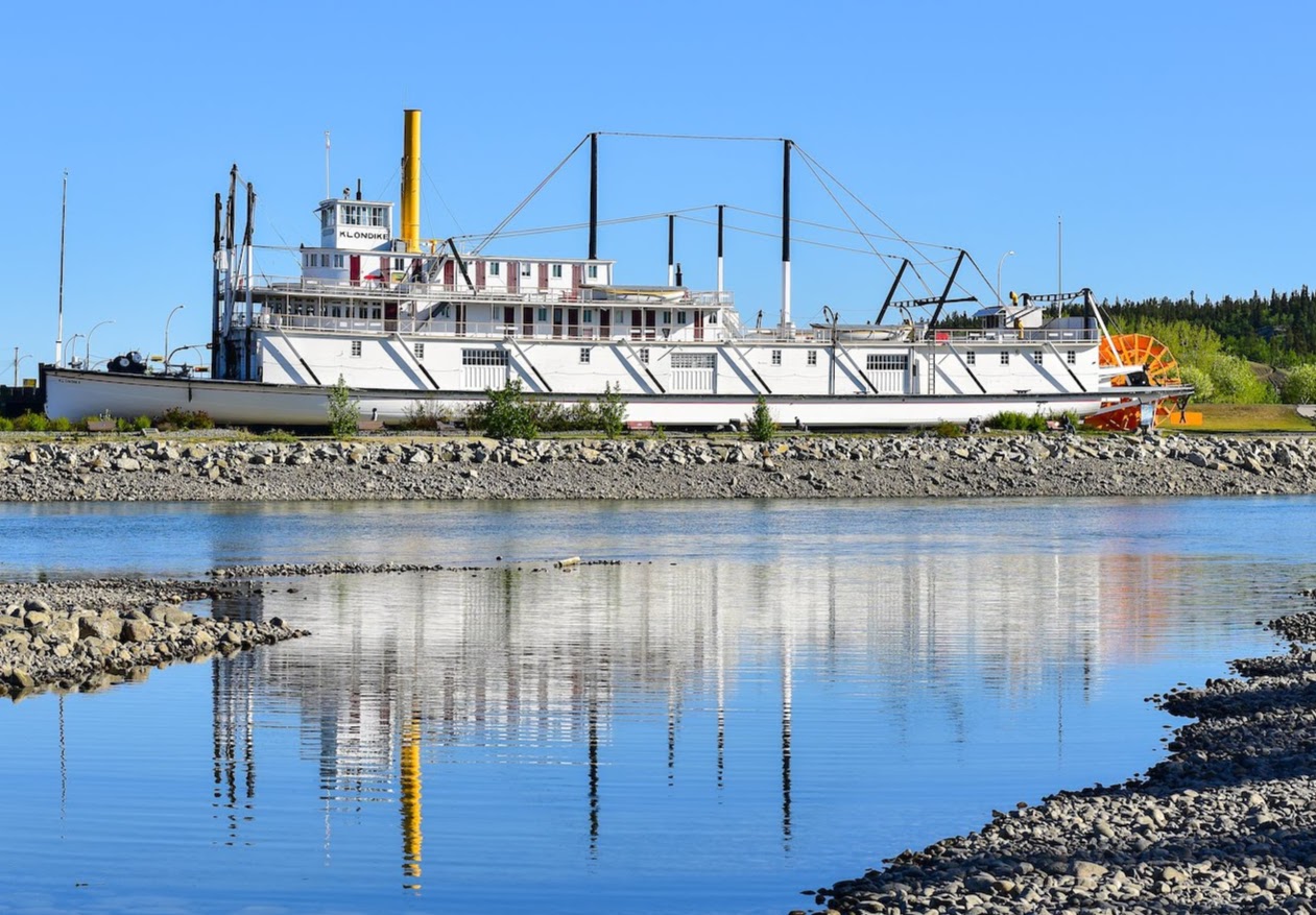 Early morning reflections on the Yukon River